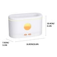 thumbnail image 3 of Wovilon Colorful Flame Aromatherapy Humidifier Office Home Small Fog Car Aromatherapy Machine, 3 of 5