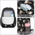 thumbnail image 4 of Australian Shepherd and Dog Paw Print 17" School Backpacks for Teens,Waterproof Oxford Fabric,S-Shape Padded Straps for School,Travel,Hiking,Camping, 4 of 6