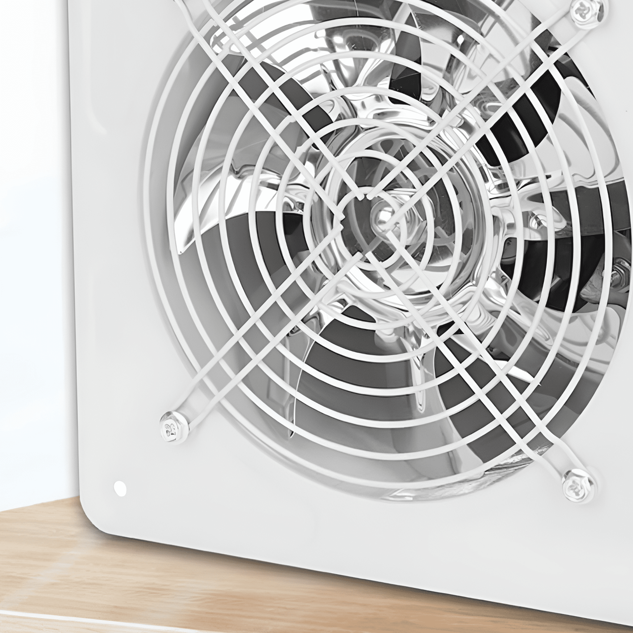 HIBIBUD 2026 New Wall Mounted Exhaust Fan Low Noise Home Bathroom Kitchen Garage Air Vent Ventilation Fan 40W 220V for Bathroom, Kitchen, Garage, Home, Ventilation, Air Circulation, Energy-Efficient.