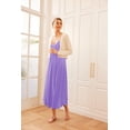 thumbnail image 5 of Ekouaer Women's Sleeveless Nightgown Sleeveless Sleepshirt Casual Maxi Loungewear, 5 of 5