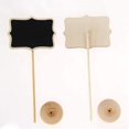 thumbnail image 4 of 10Pcs/Set Kitchen Mini Paint Floral Border Writing Board Chalkboard Message Label Wedding Party Supplies Wooden Place Cards Blackboard(2), 4 of 7