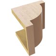 thumbnail image 6 of 7"W x 7"D x 7"H Wide Alpine Rough Cedar Woodgrain TimberThane Corbel, Primed Tan, 6 of 6