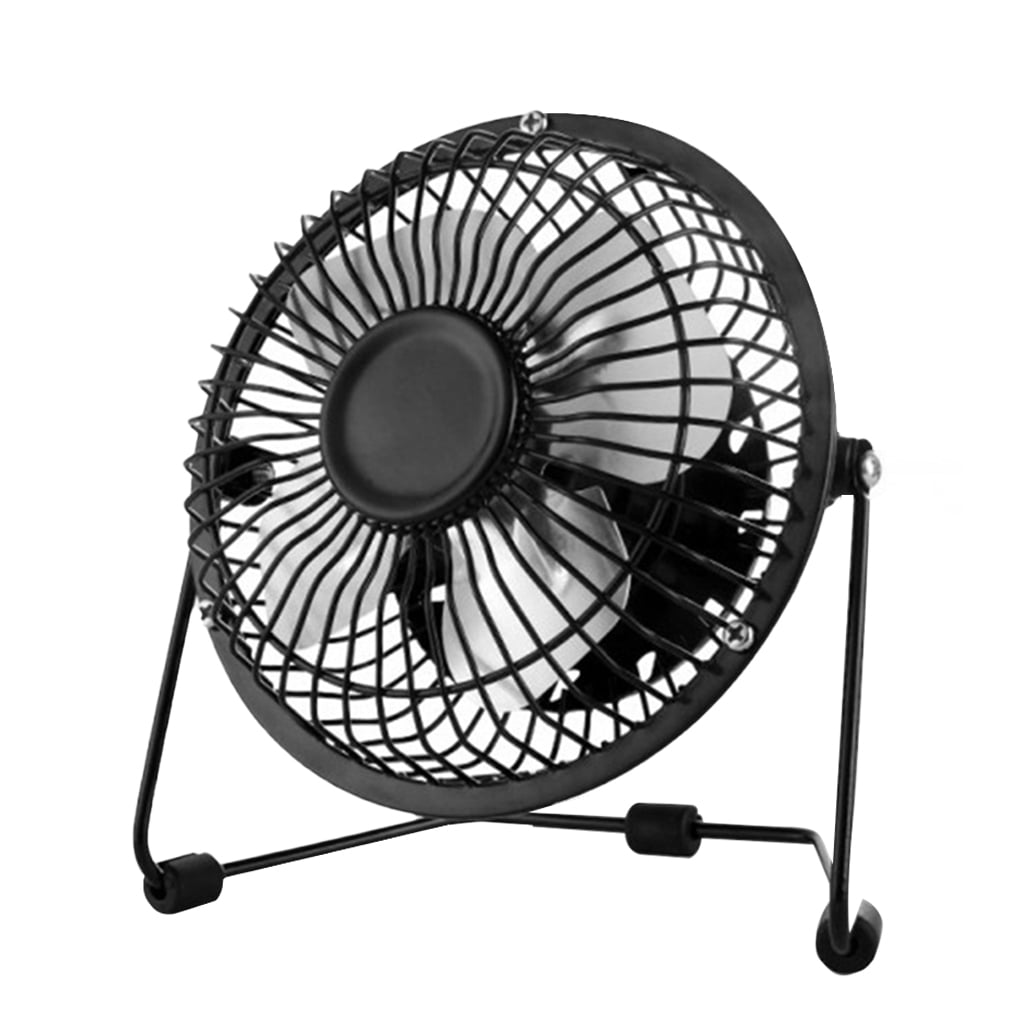 USB Small Fan 4\Inch Small Electric Fan Small Mute Home Office Student Dormitory Bed Bedside