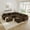 color2, variant on NESTIA 4-Seater V-Shaped Modular Sectional Sofa, Corduroy, Movable Ottoman, Brown