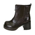 thumbnail image 3 of PEERAGE Ronda Women's Wide Width Leather Dress Booties, 3 of 6