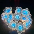 thumbnail image 4 of Lámpara LED de alambre de cobre con forma de flor, cadena de lámparas con forma de flor de cerezo y durazno, cadena de lámparas para decoración de festivales, 4 of 5
