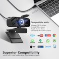 thumbnail image 4 of Webcam Gohero Full HD 1080P, Cancelación de Ruido, Cubierta de Privacidad, 4 of 7