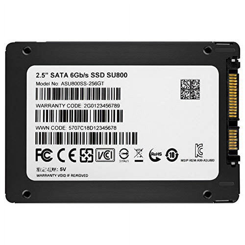 ADATA SU800 256GB 3D-NAND 2.5 Inch SATA III High Speed Read & Write up to 560MB/s & 520MB/s Solid State Drive (ASU800SS-256GT-C) - image 4 of 5