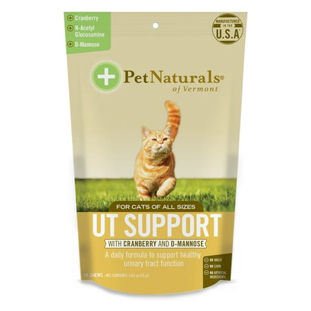 Pet Naturals of Vermont UT Support for Cats, Urinary Tract Supplement, 60 Bite-Sized