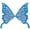Blue, variant on 1 Pair 3D Embroidered Neckline Lace Trim Applique Sewing Laces Gothic Masquerade Dresses