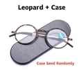 thumbnail image 1 of Ultra-thin Round Frame Men Women Reading Glasses With Case Anti-blue Light Goggles Hyperopia Eyewear Presbyopia Elderly Eyeglass, 1 of 7