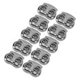 thumbnail image 1 of 10Pcs Cord Lock Stopper Clamp Locker For Drawstring Shoelaces Lace Locking End Tightener Zinc Alloy Spring Buckle Round, 1 of 8