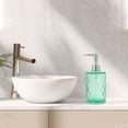 thumbnail image 2 of Unique Bargains 1 Pc Durable Diamond-shaped Soap Dispenser 11.16oz Green Silver Tone, 2 of 6