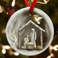 thumbnail image 6 of PuSpu Home Decor Christmas Round Acrylic Hanging 8cm Nativity Scene Hanging Ornaments Transparent Colored Acrylic Holiday Decorations Christmas Tree Door And Window Pendants Holiday Products, 6 of 6