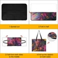 thumbnail image 4 of Rainbow Light Butterflies Vibrant Flowers Garden Outdoor Picnic Blanket, Foldable Waterproof Beach Mat, Portable Beach Blanket for Beach Camping, Hiking, Family Concerts, 4 of 8
