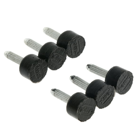 3 Pairs of High Heel Tips Taps Shoe Repair Replacement Dowel Pads 9x6mm Black