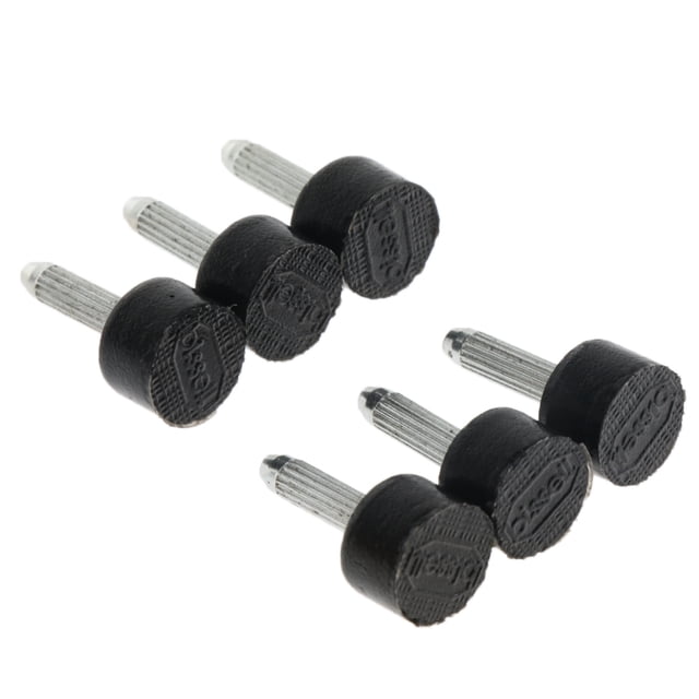 3 pares de puntas de tacón alto Grifos Reparación de calzado Dowels Pads 9x6mm Negro Sunnimix Reemplazo de grifos de tacón alto