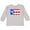 AC-Heather Grey, variant on Inktastic Puerto Rico Flag in Text Boys or Girls Long Sleeve Toddler T-Shirt