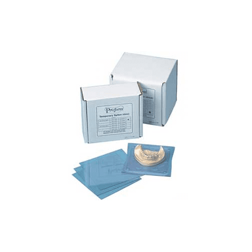 Keystone 9615000 ProForm Splint Mouthguard Retainer Material Stiff Clear 5" x 5" .020" 25/Pk