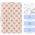 thumbnail image 5 of Orange Beach Starfish Kitchen Towels Set of 4, Summer Ocean Nautical Coastal Soft Microfiber Dish Towels, Absorbent Quick-Dry Washable Dishcloths for Kitchen Cleaning, Drying Dishes, 18x28 Inches, 5 of 9
