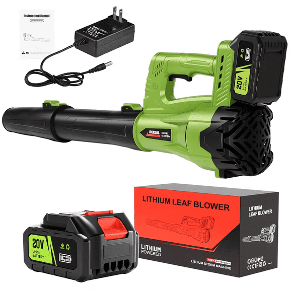Green Leaf Blower with 4000MAH*1 Battery