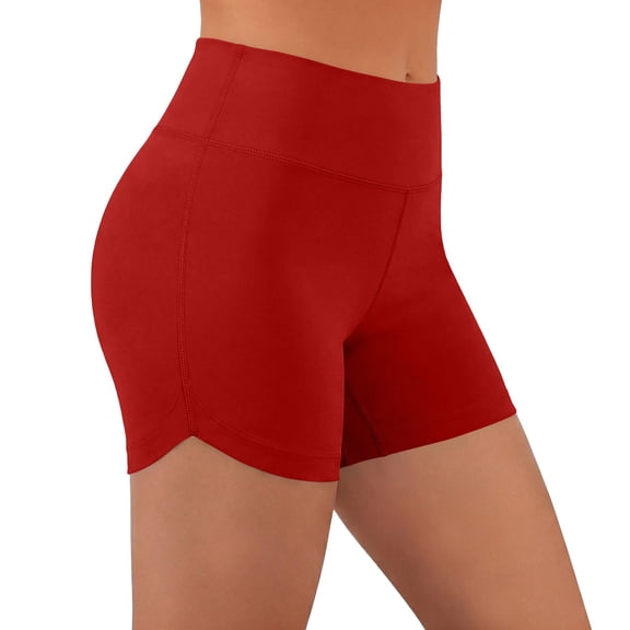 zbxnLI Women's Biker Shorts High Waist Stretch Yoga Running Workout Shorts Athletic Activewear Outfits for Women