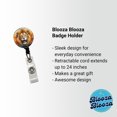 thumbnail image 2 of Angry Male Lion Watercolor Retractable Reel ID Badge Key Card Name Tag Holder with Clip, 2 of 7