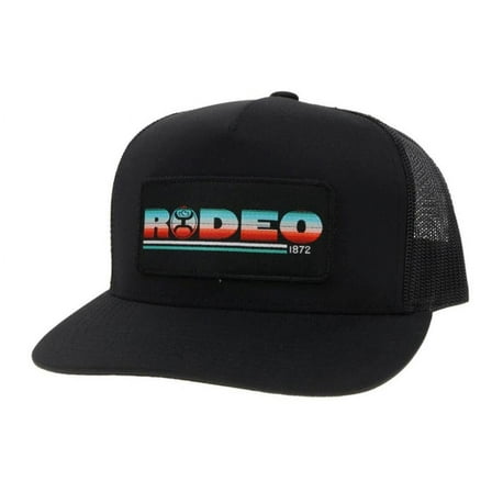 Hooey® Men's Rodeo 5-panel Serape  Black Trucker Cap 2153T-BK
