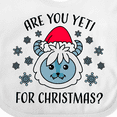 thumbnail image 4 of Inktastic Are You Yeti for Christmas with Yeti and Snowflakes Adult Boys or Girls Baby Bib, 4 of 4