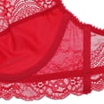 thumbnail image 4 of Women's Demi Lace Bra Unpadded Underwire Bra Sheer Sexy Bras, 4 of 5