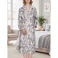 thumbnail image 2 of Loritta Robes for Women Soft Plush Bathrobe Womens Fleece Fuzzy Robes Ladies Bathrobes for Winter, 2 of 6