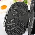 thumbnail image 3 of Sandwich Maker Love Double Plate Sandwich Breakfast Machine Home European Standard Light Meal Double Waffle Machine Silver US Standard 110V, 3 of 9
