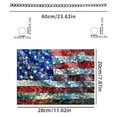 thumbnail image 3 of Matoen America Flag Independence Vintage Colored Acrylic Window Decoration Porch Pendant Resistance To Falling And Scratching, 3 of 7