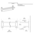 thumbnail image 3 of Gatco 1531 Single Towel Rack with Chrome Finish, 3 of 3