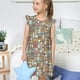 thumbnail image 4 of Balery Kitchen Food Camisón de princesa para niñas, pijama de algodón con mangas abullonadas, suave y bonito.-Small, 4 of 6