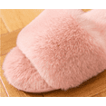 thumbnail image 2 of Women's Slide Slippers - Soft Plush-Lined Open-Toe Design for Indoor & Outdoor Comfort, 2 of 9