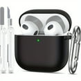 thumbnail image 4 of Case for AirPods 4th Gen - Soft Silicone, Shockproof Cover with LED Charging Indicator & Cleaning Ki, 4 of 14