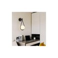 thumbnail image 2 of Base de aplique de pared LED interior negro, aplique de pared redondo retro industrial moderno, aplique de pared de esquina ajustable, pantalla de bola de vidrio E27, aplique de pared de metal,, 2 of 5