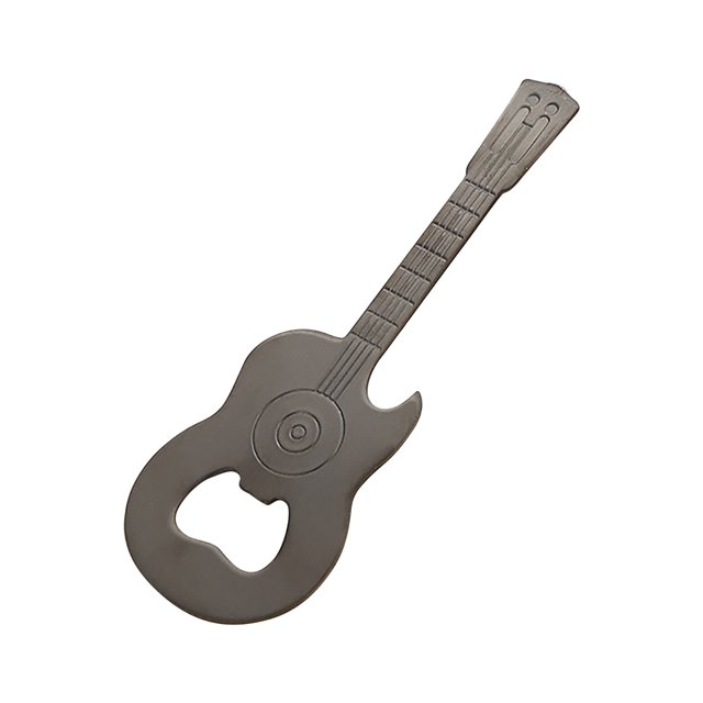 Ohufall Stainless Steel Guitar Shaped Beer Bottle Opener Creative Kitchen Gadgets Manual Handheld Opener