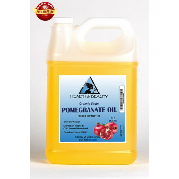 Pomegranate seed oil unrefined organic virgin cold pressed natural fresh 100% pure 7 lb