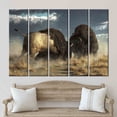 thumbnail image 6 of Wild Nature Poster, American Animal Wall Decor, Bison Battle Art Canvas, American Buffalo Artwork, Fashion Canvas Art, Canvas Wall Decor - Rolled Canvas, 6 of 9