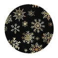 thumbnail image 4 of HAOXIT Winter Snowflakes with Elastic Edge, Round Table Cloth Christmas for Kitchen Dining Party 42-46, 4 of 8