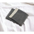 thumbnail image 2 of Soft Dark Gray Links Pattern Throw Blanket, 2 of 5