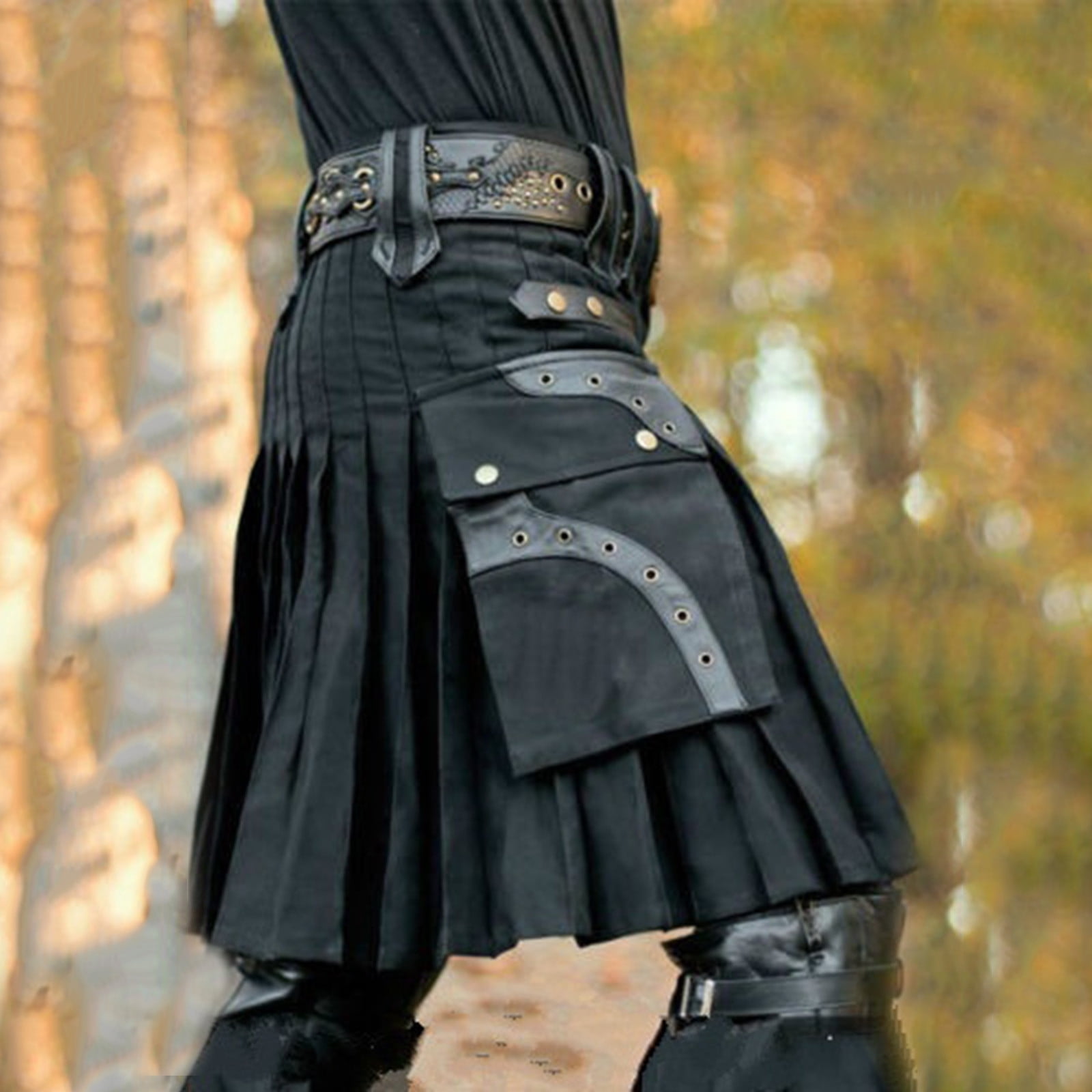 Black overall skirt mens hotsell