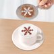 thumbnail image 5 of Plantilla de arte de café, reutilizable, para decoración de tartas y estampados con flores de café copo de nieve, 5 of 7