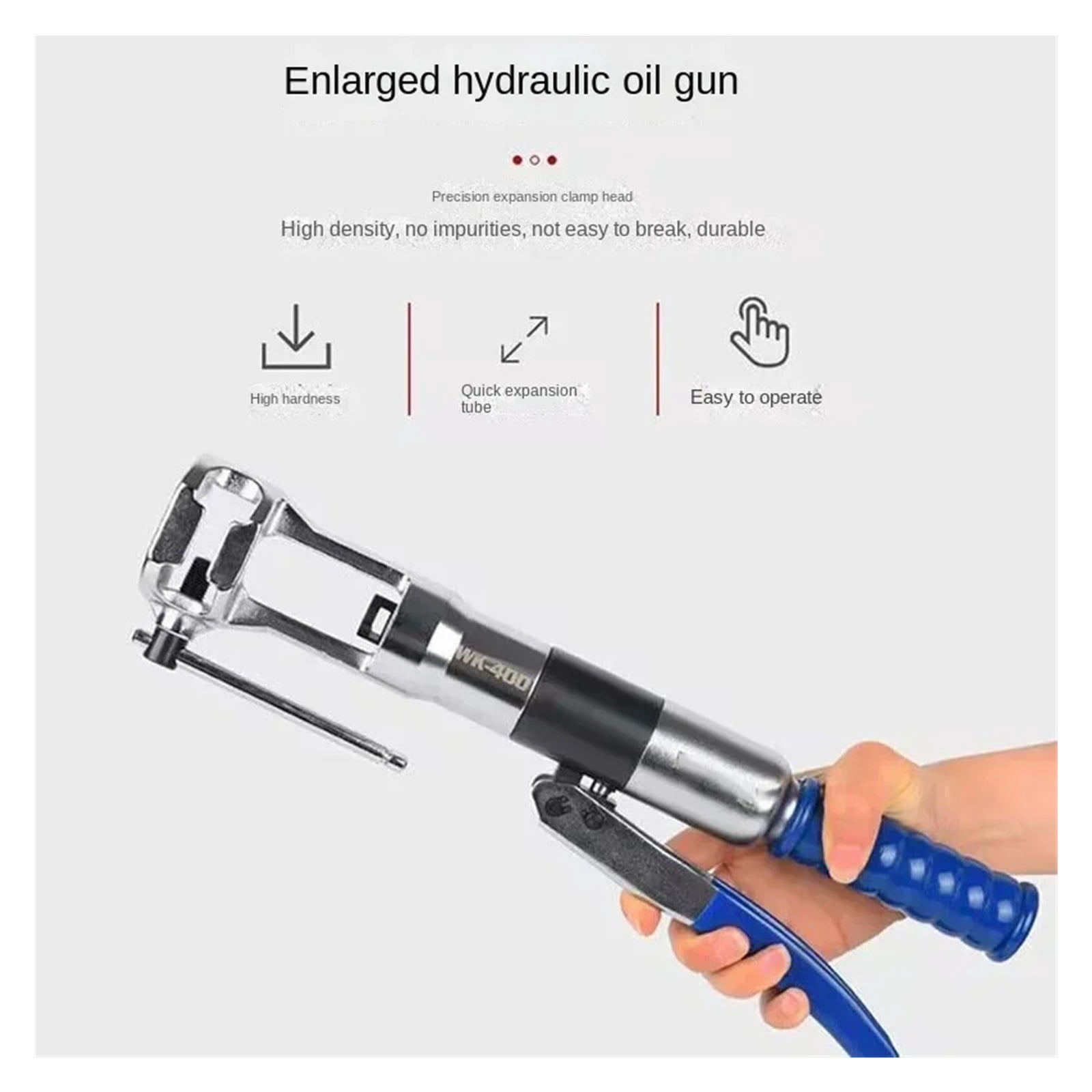 WK-400 Hydraulic Tube Expander Tool Kit 7 Lever Hydraulic Pipe Expander Pipe Fuel Line Flaring Tools HVAC Tools 5-22mm Tools ,Easy Manual Operation