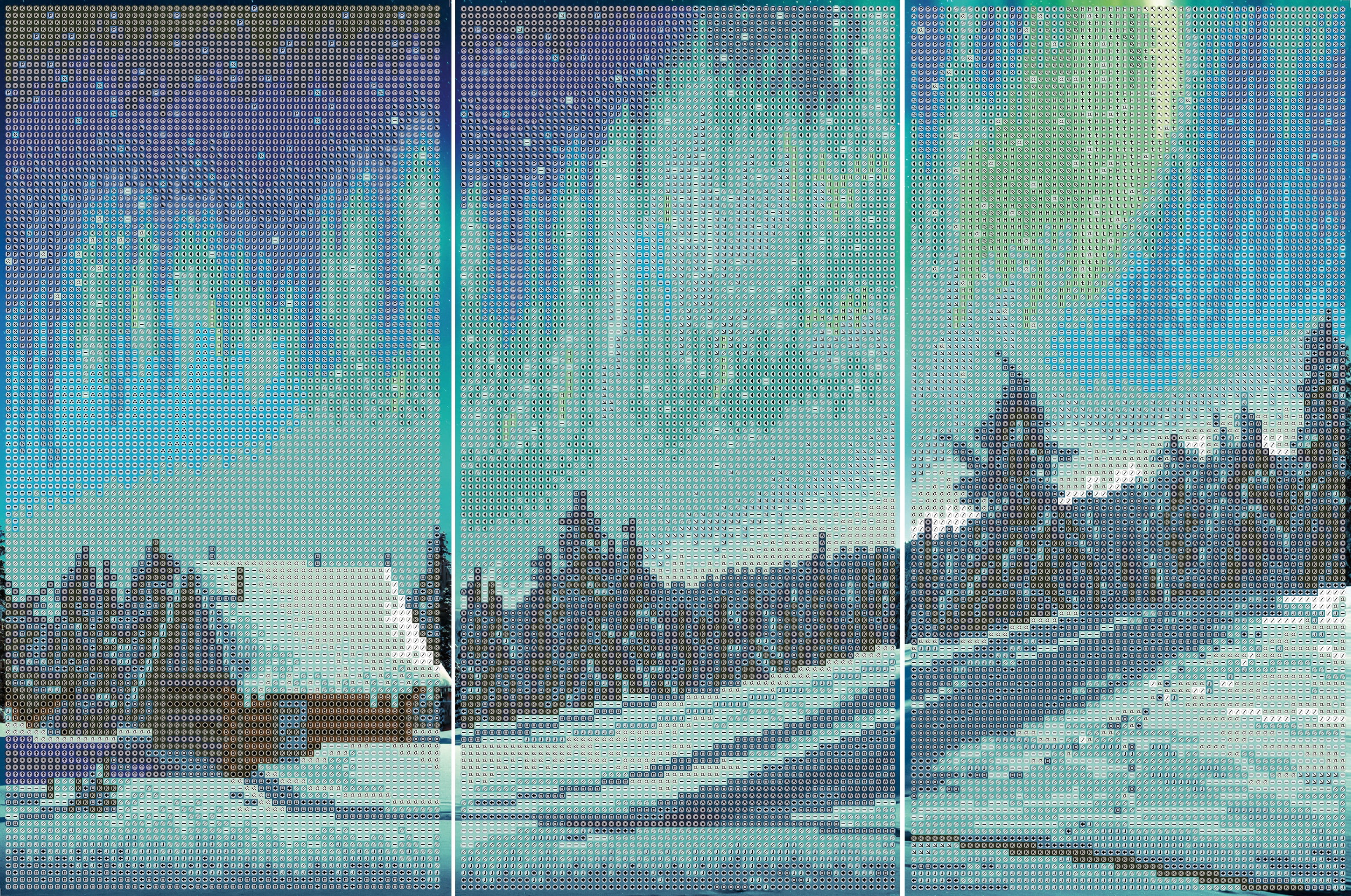 DIAMOND DOTZ® Twilight Borealis Triptych Diamond Painting Kit