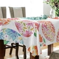 thumbnail image 3 of Coolnut Easter Bunny Eggs Tablecloth 60"x108", Waterproof Washable Polyester Square Table Cover, Durable Tablecloth for Kitchen Dining Table Party Decor, 3 of 7