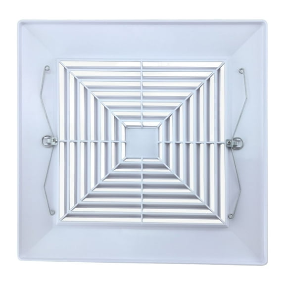 Ceiling Exhaust Fan Cover Square Ventilator Exhaust Hood Bathroom Ventilation Fan Cover for Kitchen and Toilet Use