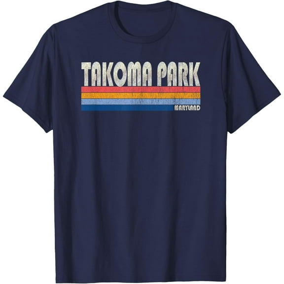 Velto Vintage 70s 80s Style Takoma Park MD T-Shirt All Size S-5XL